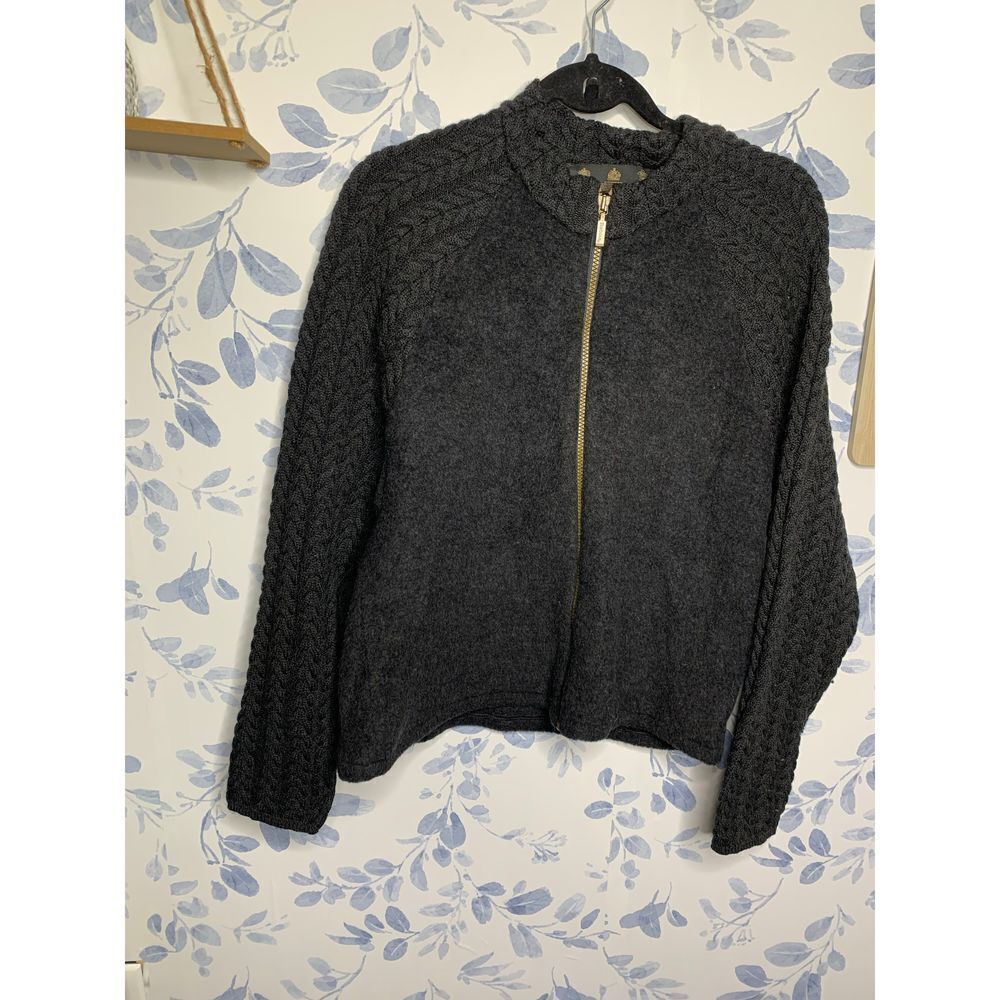 Barbour Ladies Soft Cable Sport Bomber Jacket Size 12
